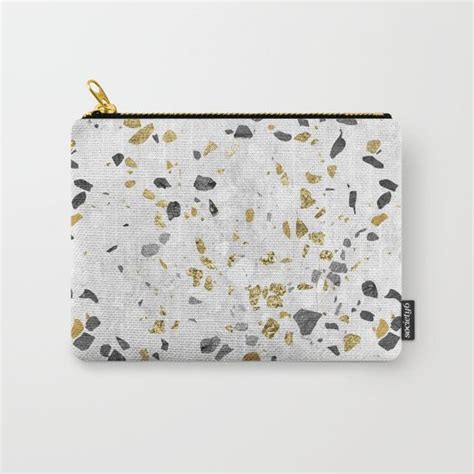 Glitter And Grit Carry All Pouch By Simple Luxe Society6 Leather