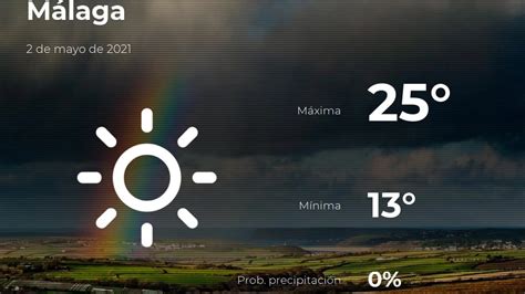 El tiempo en Málaga previsión para hoy domingo 2 de mayo de 2021