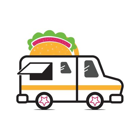 car design for mobile burger seller 11762972 Vector Art at Vecteezy