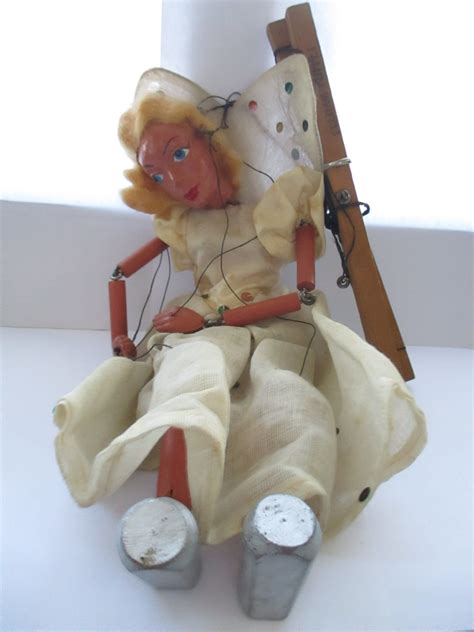 Vintage Boxed Pelham Puppet Sl Fairy Moulded Head Sl Etsy Vintage