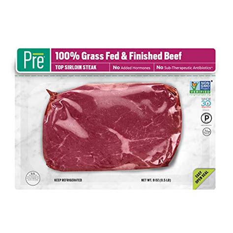 Pre Top Sirloin Steak 100 Grass Fed Grass Finished And Pasture