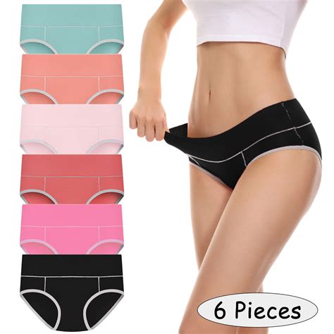 Qazqa 5 Pieces Underpants Patchwork Color Underwear Panties Bikini