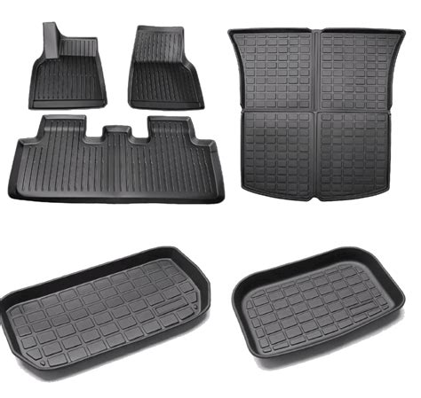 2020 2024 Tesla Model Y Floor Mats Full Set 5 Seater Linerx