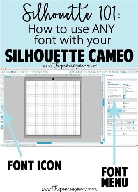 How to Add Fonts to Silhouette Studio | The Pinning Mama