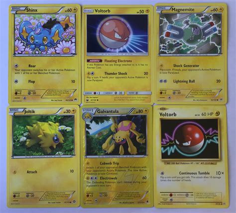 Pokemon Cards Electric: 6-pack - Etsy