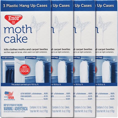 Enoz Moth Cake Hanging Moth And Carpet Beetle Killer 2 Oz Cakes 3 Ct