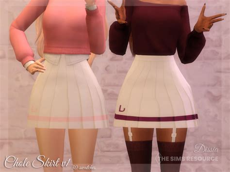 The Sims Resource Chloe Skirt V Light