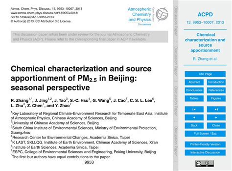 Pdf Chemical Characterization And Source Apportionment Dokumen Tips