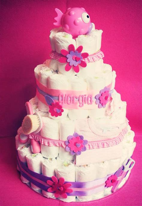 Torta Di Pannolini Diaper Cake Idee Regalo Nascita Battesimo