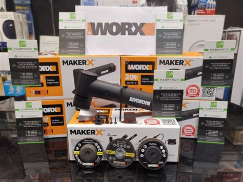 香港worx威克士總代理行貨 Worx 威克士 Wx741 9 Maker X 20v 迷你無碳刷角磨機 淨機 Cordless