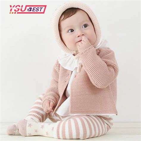 Novo bebê meninas cardigan suéteres primavera do bebê menina sólida