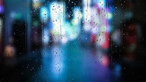 Hd Wallpaper Anime Art Anime Girl Rain Sadness City Night Rainy