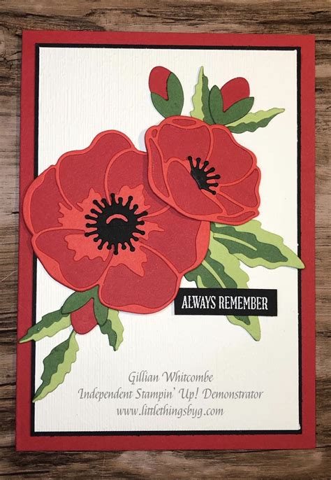 Stampin Up Peaceful Poppies Congratulations Card Artofit