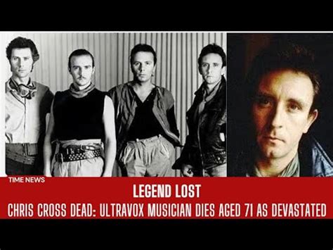 Iconic Ultravox Musician Chris Cross Passes Away At 71 Midge Ure S