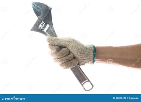 Hand and adjustable wrench stock photo. Image of maintenance - 26399428