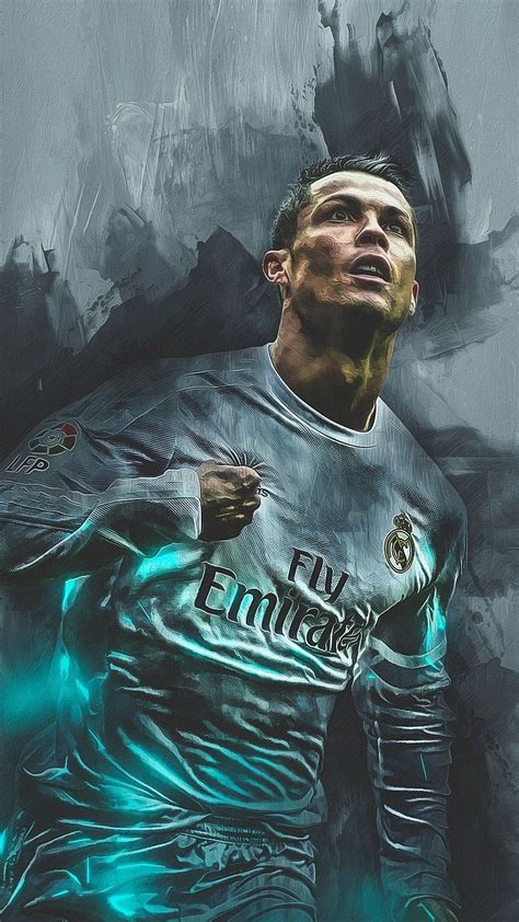 Cristiano Ronaldo Blue And Gray Effect Cristiano Ronaldo Blue Gray