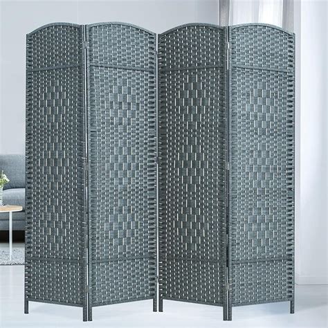 Room Dividers Ft Tall Extra Wide Freestanding Privacy Screen With