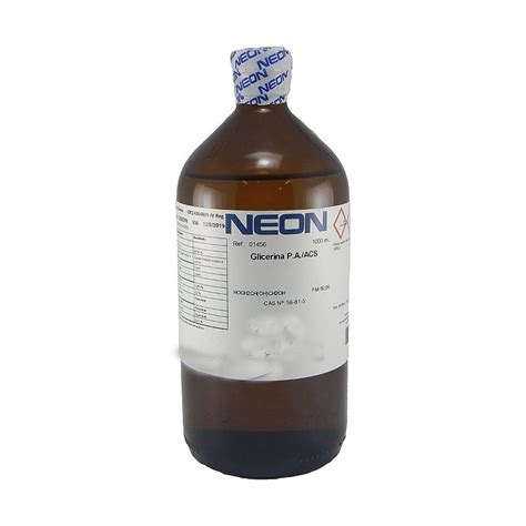 Glicerina Pa Acs Lt Neon Ciruvix Produtos Cient Ficos Como