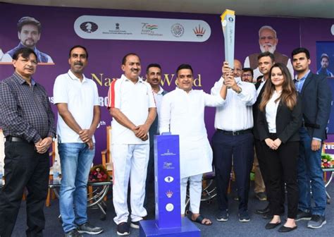 Tejas Bakre And Ankit Rajpara Relay The Chess Olympiad Torch From