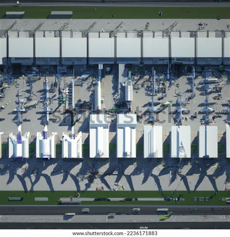 Aerial View Commercial Airport 3d Render AI-generated image 2236171883 ...