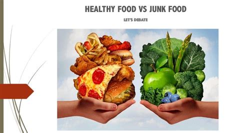 Healty food vs junk food