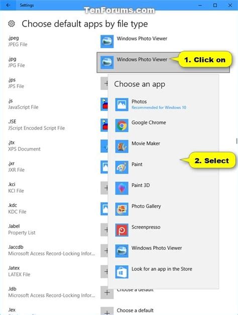 Choose Default Apps In Windows 10 Tutorials