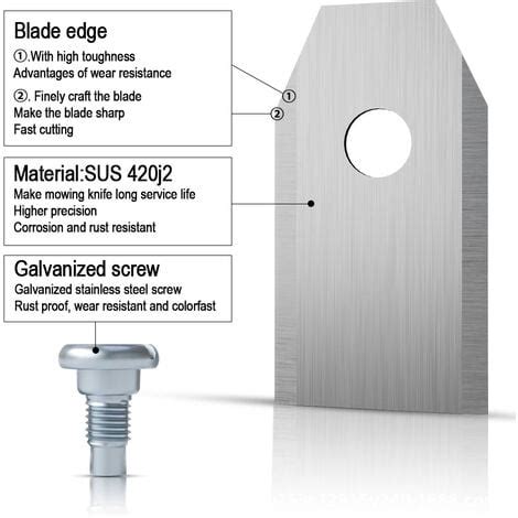 X Lames De Couteau En Titane Pour Toutes Les Tondeuses Robotiques