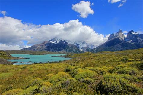 Cuernos Del Paine Mountain Peaks, Patagonia, Chile Stock Photo - Image of destination, hiking ...