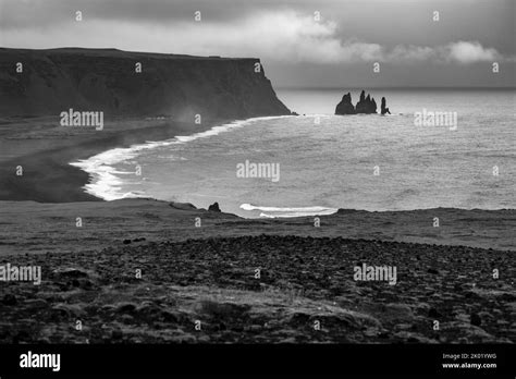 Reynisfjara Beach from Dyrhólaey near Vik Iceland Stock Photo Alamy