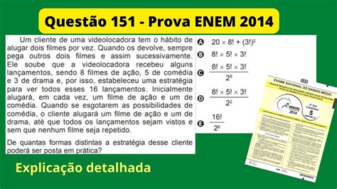 Enem Quest O Um Cliente De Uma Videolocadora Tem O H Bito