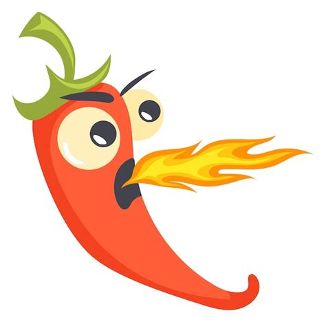 Mascote De Pimenta Raiva Piment O Engra Ado Dos Desenhos Animados