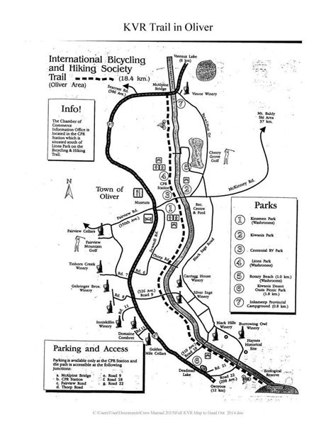 Kettle Valley Railway Trail Maps — S.S. Sicamous Marine Heritage Park