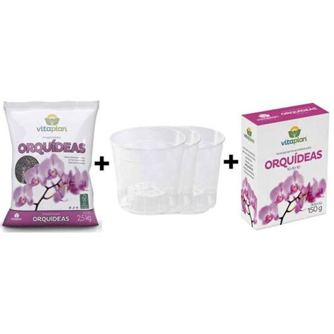 Kit Plantio E Transplante Para Orqu Deas Vitaplan Nutriplan