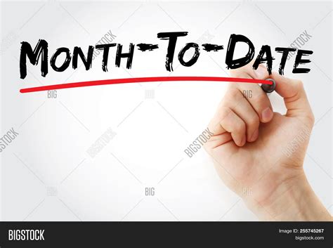 mtd month date image photo  trial bigstock