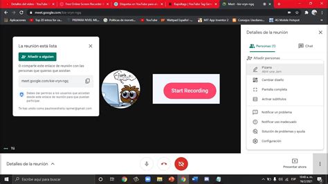 Como Grabar Una Video Conferencia En Google Meet Graba Las Clases