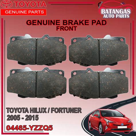 TOYOTA GENUINE BRAKE PAD For Toyota Fortuner Hilux 1KD 2005 2015