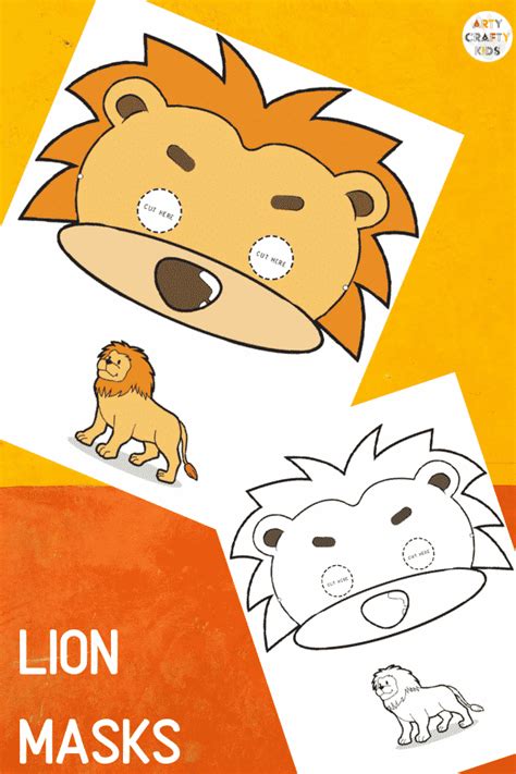 10 Printable Safari Animal Masks For Kids Arty Crafty Kids