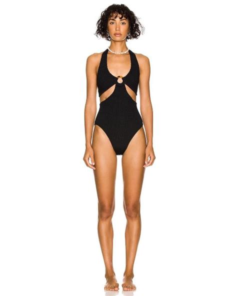 Hunza G Ursula One Piece Swimsuit In Black Lyst