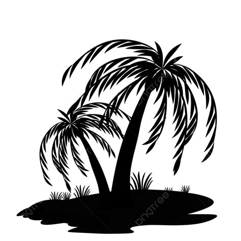 Small Palm Tree Silhouette Png Images Palm Tree Silhouette Palm Tree