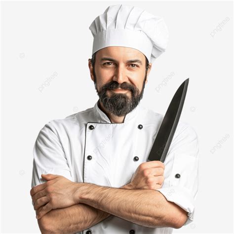 Chef Holding A Kitchen Knife Kitchen Knife Knife Chef Png