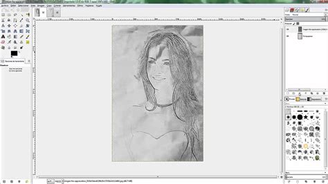 Gimp Cambio De Foto A Trazo A Lapiz Youtube