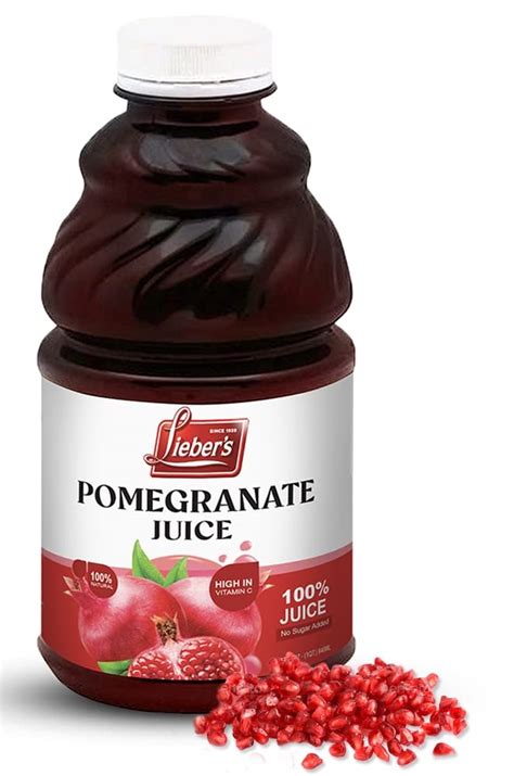 Liebers Pomegranate Juice 32fl Oz Pure And Natural Pomegranate Fruit Juice No