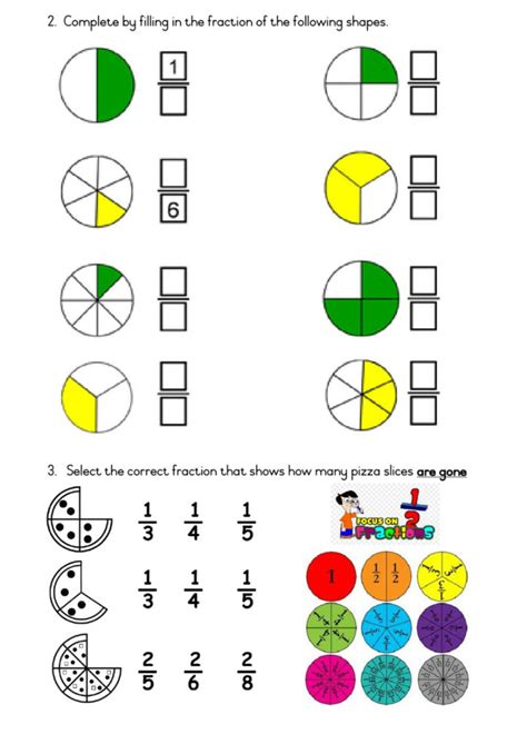 Fractions Worksheets For Grade 3