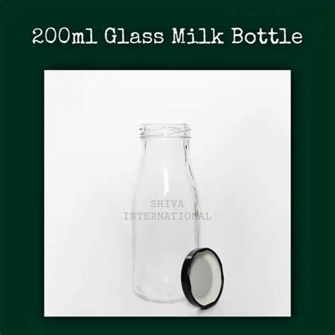 200ml Glass Milk Bottle Screw Cap At Rs 5 Piece In Firozabad Id 22349283130