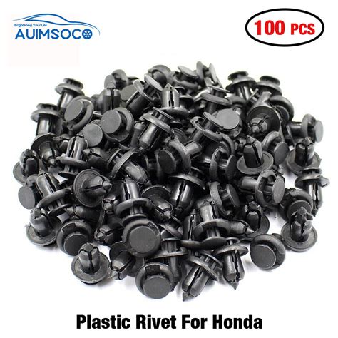 100X 10mm Bumper Clips Auto Car Hole Plastic Rivets Fastener Fender