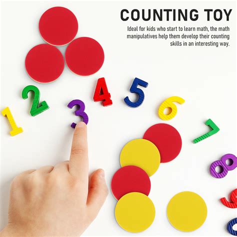 100 Pcs Math Counters Math Manipulatives Counting Blocks Counting Chips