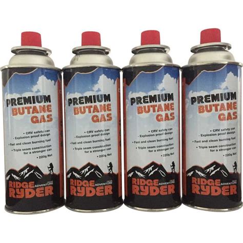 Ridge Ryder Butane Gas 220g 4 Pack Supercheap Auto