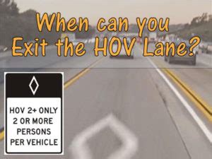 Hov lanes are marked with - transfermzaer