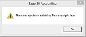 How To Fix Sage 50 Activation Error