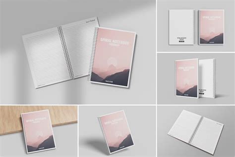 A5 Spiral Notebook Mockup Graphic Templates Envato Elements